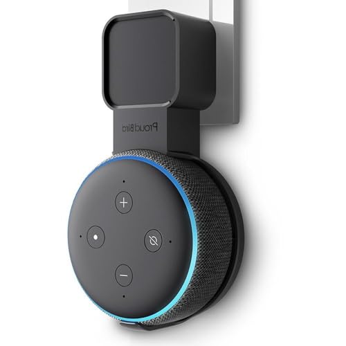 P5+ Halterung Wandhalterung Ständer, Verstecktes Kabel, Keine Unordentlichen Drähte, Eine Platzsparende Lösung für Smart Home Lautsprecher, Anthrazit