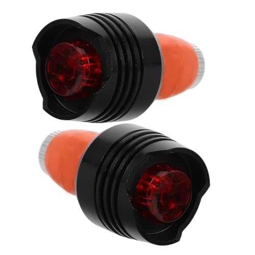 WOONEKY 1Paar Wasserdichte LED Fahrrad Blinker Lenker Endlichter für Mountainbikes und Rennräder Robuste Sicherheitsleuchten mit Mehreren Blinkmodi zu Installieren