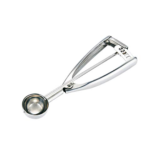 Fayomir Eisportionierer - Eisportionierer Edelstahl - 3CM Durchmesser - Eisportionier mit Auslöser, für Eiscreme, Plätzchen, Kuchen Teig, Melone
