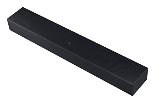 SAMSUNG Soundbar HW-C400/ZF Serie C, 4 Lautsprecher, kräftiger Bass mit integriertem Woofer, 2.0-Kanal-Audio, kabellose Verbindung zum TV, Black 2023