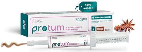 Zanipro Probiotische und Präbiotische Paste für Hunde und Katzen Gegen Durchfall Wurmkur, 3 Milliarden Lebende Keime Probiotika, Darmkur, Darmsanierung - Festigung des Kots (60ml)