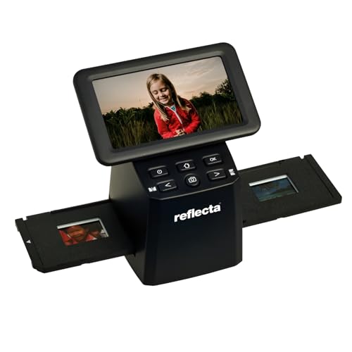 Reflecta x33-Scan - Hochwertiger Diascanner und Negativscanner mit 15,3 MP CMOS-Sensor, 5' IPS-Display, automatische und manuelle Farbkorrektur, scannt 35mm Filme und Dias ohne PC