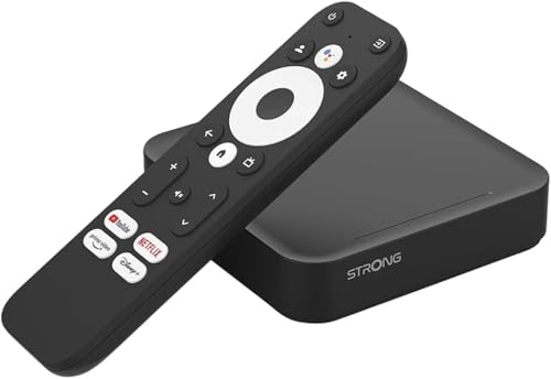 STRONG LEAP-S3 | Google TV-Box mit Android 11 | 4K UHD-Auflösung | Bluetooth-Sprachfernbedienung und Google Assistant | Chromecast | Google Play Store | Neflix | Prime Video | Disney+ UVM.
