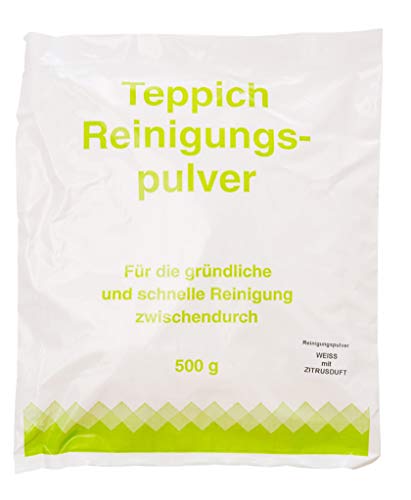 Vorratspackung 5x Teppichreinigungspulver geeignet für Vorwerk Teppichreiniger mit Zitrusduft 2500 Gramm für ca.100qm unbegrenzte Haltbarkeit