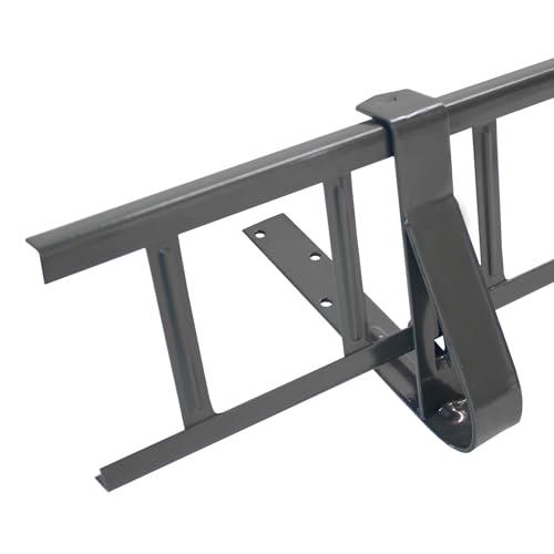 Decket Schneegitter 3,0 m x 155 mm Typ U, Schneeschutz für Dach, Komplettes Set mit 2x1,5 m Schneefanggittern, 4x Schneefanggitterstützen & 4x Verbindern, Schneefangsystem aus Stahl, Grafit