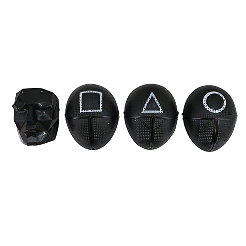 HAC24 4er Set Game Maske Halloween Karneval Fasching Kostüm Masken