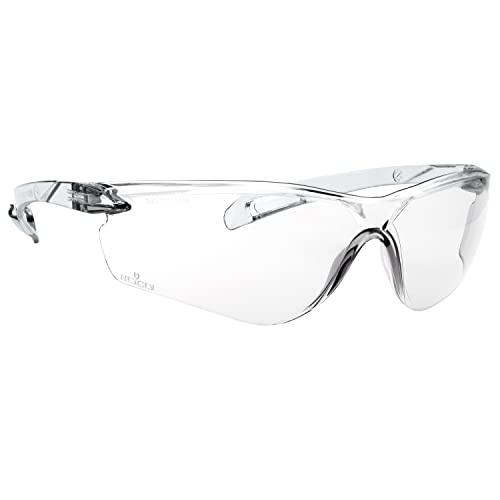 NoCry Schutzbrille nach ANSI Z87.1 Sicherheitsstandard - transparente, kratzfeste Antibeschlag-Gläser, Sicherheitsbrille für Innen- und Außenbereich, Bequemer Augenschutz