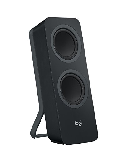 Logitech Z207 Kabellose PC-Lautsprecher, Bluetooth, Stereo Sound, 10 Watt Spitzenleistung, 3.5 mm Eingang, Kopfhörerbuchse, Easy-Switch Feature, EU Stecker, PC/TV/Tablet/Handy - Schwarz