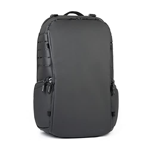 Besnfoto Kamerarucksack Wasserdicht für Fotografen DSLR Fotografie Tasche Groß mit Laptopfach Stativhalter für Männer Wandern, Schwarz