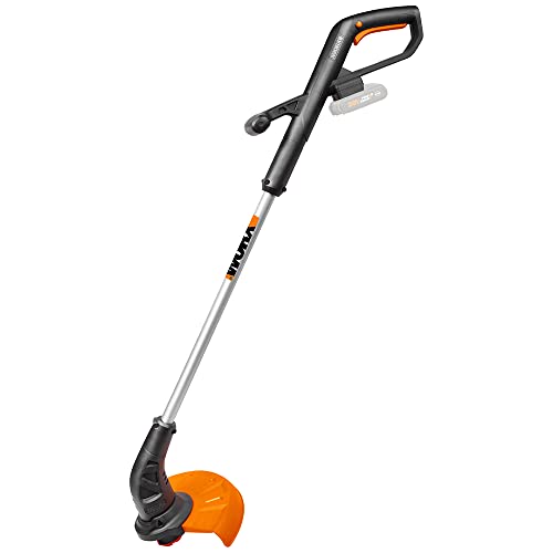 WORX WG157E.9 Akku Rasentrimmer 20V – 2-in-1 Gerät: Kantenschneider Rasen mit Rasentrimmer – Praktische automatische Fadenverlängerung – Inkl. Fadenspule – Ohne Akku & Ladegerät