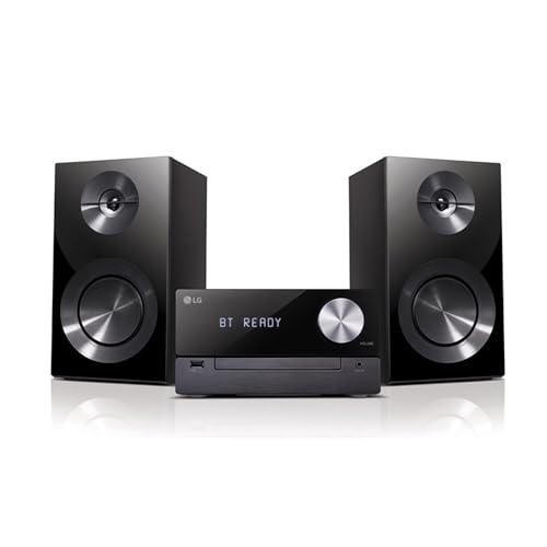 LG CM2460DAB Mini Hifi-Anlage mit DAB, Bluetooth, USB und LG SoundSnyc [Schwarz]