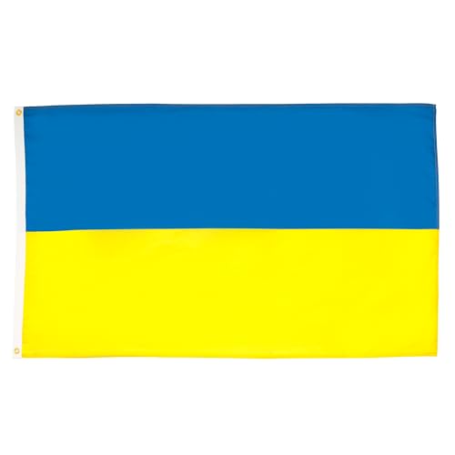 AZ FLAG - Flagge Ukraine - 90x60 cm - Ukrainische Fahne 60 x 90 Cm Feiner Polyester - Flaggen