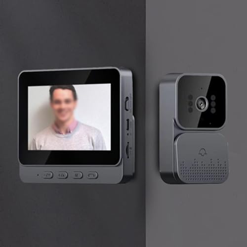 Türklingel-Kamera, kabellos, mit Monitor, Video Gegensprechanlage mit 11 cm (4,3 Zoll) großem Bildschirm, Telefon-Sicherheitskamera