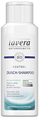 lavera Neutral Dusch-Shampoo ∙ Bio Nachtkerze ∙ Haut & Haar ∙ Seifenfreie milde Rezeptur ∙ Neurodermitis ∙ Medizinische Hautpflege ∙ vegan Bio Pflanzenwirkstoffe Naturkosmetik Duschgel 200 ml