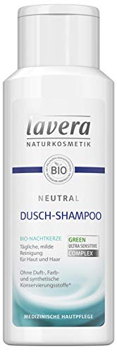 lavera Neutral Dusch-Shampoo - 2 in 1 Shampoo & Duschgel mit Bio-Nachtkerze - für Haut & Haar - Seifenfreie milde Rezeptur - Neurodermitis -Naturkosmetik - vegan - Bio (1 x 200 ml)