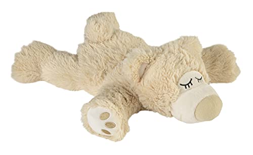 Warmies® Wärmekissen/Stofftier'Sleepy Bär beige' 100% Hirsefüllung 35cm 700g (exklusives Warmies-Design für Greenlife Value)