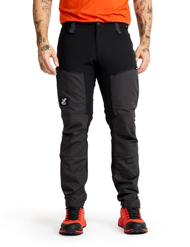 RevolutionRace Herren RVRC GP Pro Pants, Hose zum Wandern und für viele Outdoor-Aktivitäten, Jet Black, L