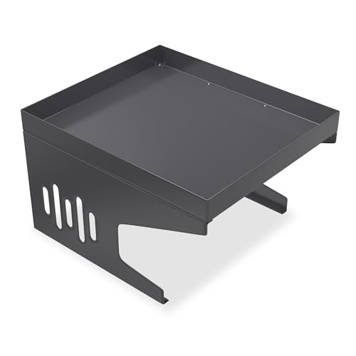 XMTECH Mähroboter-Garage mit Pflanzkasten, Wetterbeständig Dach,Überdachung, 43x60x70cm, Unterstand für Rasenmäher, Metall, Anthrazit