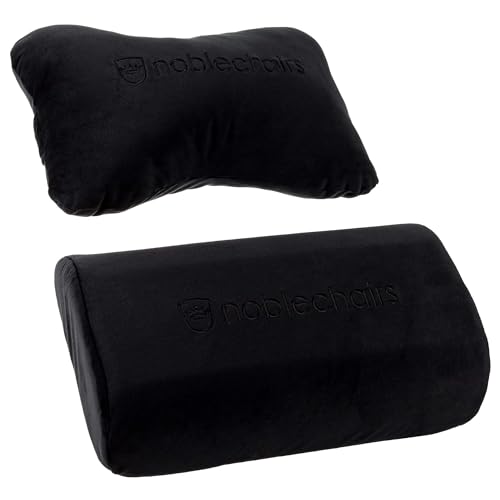 noblechairs Kissen-Set für Epic/ICON/Hero Gaming Stuhl Kissen und nackenkissen bürostuhl - Schwarz