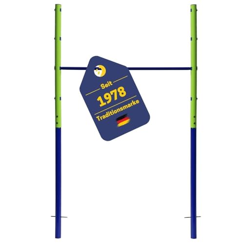 BEST SPORTING B Turnreck Outdoor I Reckstange Garten höhenverstellbar I Turnstange Kinder & Erwachsene I 118 cm Breite & 201 cm Höhe I Reckstange Garten freistehend