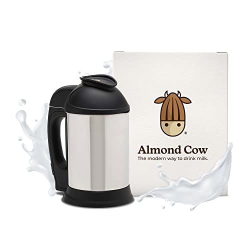 Almond Cow Milchbereiter-Maschine, pflanzlicher Milchbereiter für hausgemachte milchfreie Mandelmilch, Sojabilch, Hafermilch, Kokosmilch und mehr, macht 5–6 Tassen pro Charge, 220 V