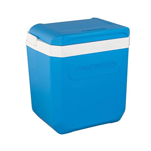 Campingaz Icetime Plus 26L, passive Kühlbox, Thermobox mit 26 L Fassungsvermögen, Eisbox mit PU-Vollschaumkern-Füllung hält Essen und Getränke bis zu 24h kühl, Blau