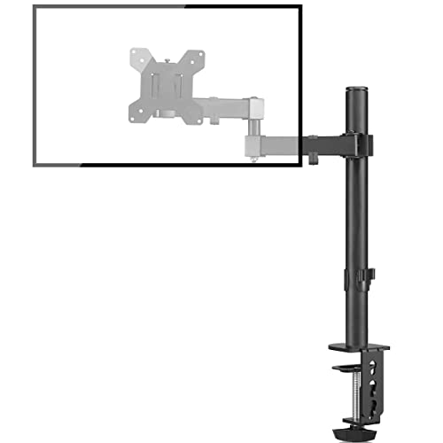 Bracwiser Monitor Halterung, Arm für 13-32 Zoll LCD LED Bildschirme bis 10kg, Höhenverstellbar Bildschirmhalterung, 2 Montageoptionen, VESA 75x75/100x100, 1 Monitor (MD7421)