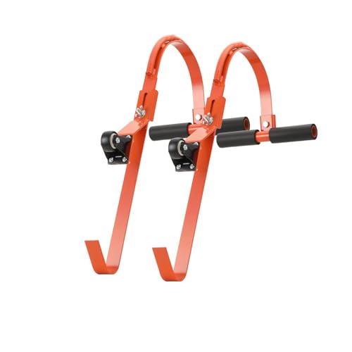 Leiterstabilisator, 2 stück Heavy Duty Leiter Dachhaken, Dachleiterhaken Dachhaken Leiterhaken,Leitersicherung Dachrinne, Leiter Dachhaken Mit Rad, Schnelle Und Einfache Einrichtung