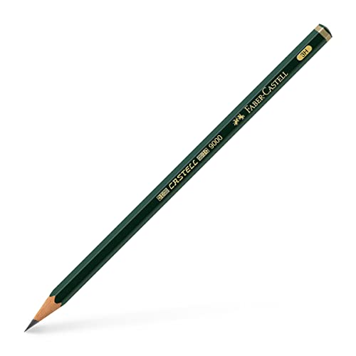 FABER-CASTELL 119013 - Bleistift Castell 9000, Härtegrad 3H, 1 Stück
