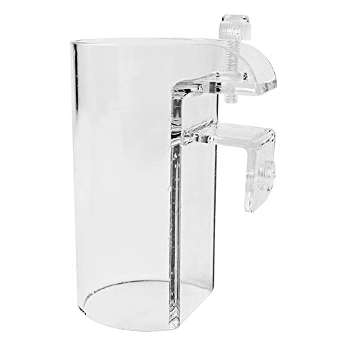 Aquarium Feeder Futterstelle, 1 Stuck Transparent Acryl Fischfutter Ring, Einstellbare Schwimmfutter Float Kreis Fütterung Feeder Station für Aquarien