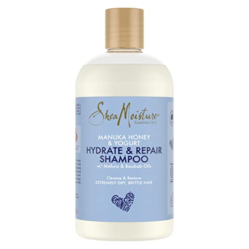 Shea Moisture Manuka Honey & Yoghurt Hydrate + Repair Shampoo 384ml feuchtigkeitsspendendes und reparierendes Haarwaschmittel
