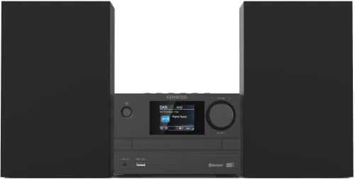 Kenwood M-525DAB - Micro HiFi-System mit CD, USB, DAB+ und Bluetooth Audio-Streaming, 6,1cm TFT-Farbdisplay, Fernbedienung