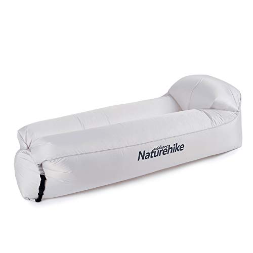Naturehike Air Lounger, Wasserdichtes Luft Sofa mit Portable Paket, Lazy Lounger Aufblasbares Sofa Air Bett für Reisen, Camping, Pool und Beach Parties(Grau)