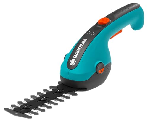 Gardena Set Akku-Gras- und Strauchschere ClassicCut Li: Rasenkantenschere und Strauchschneider, Komforthandgriff mit LED-Ladezustandsanzeige, Messerwechsel ohne Werkzeug (9885-20)