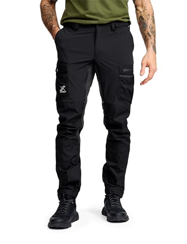 RevolutionRace Rambler Lightweight Pro Pants für Herren, Leichte Outdoor-Hose und Wanderhose für Herren, Black, XXL