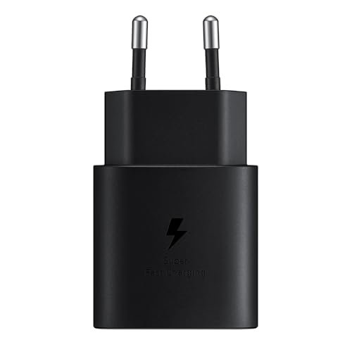 Powersky 25W USB C Ladegerät Schnellladegerät für Samsung Galaxy S24/ S23/ S22/ S22 Plus/ S21/ S21 Ultra/ S20 Plus/Z Fold 5/4 5G/ Z Flip 5/4/ Note20/ A55 A54 A53 A35 5G, Tablet Netzteil USB C Schwarz