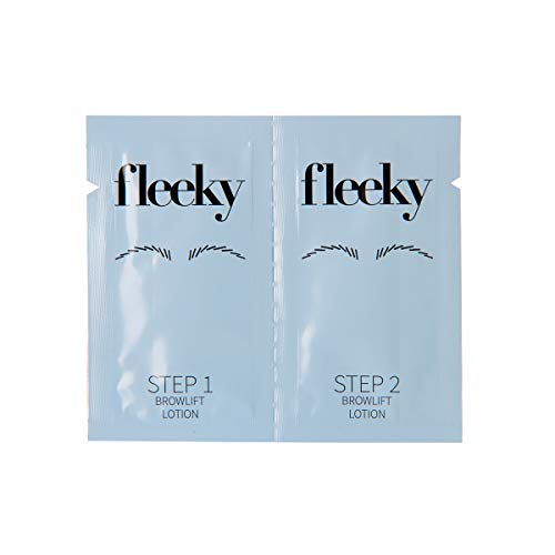 fleeky Browlift Sachets 1 ml - One shot Doppelkammer-Sachet mit 2-Phasen Augenbrauen Lifting Gel zum Liften und Fixieren der Brows