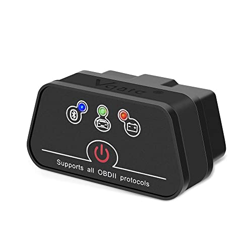 OBD2 Bluetooth, Vgate icar 2 BLE4.0 OBDII Schnittstelle OBD Diagnostic Tool Motor Test für iOS, iPad und Android (Schwarz)