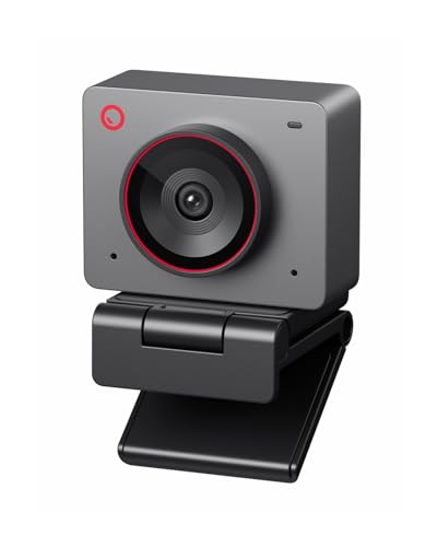 OBSBOT Meet 2-4K Webcam für PC mit 1/2' Sensor, AI-Rahmen und Autofokus, Schönheitsmodus, Leichtes Gewicht, HDR, Webcam mit Mikrofon, 60 FPS, Webcam für Streaming, Konferenzen, Spiele, usw