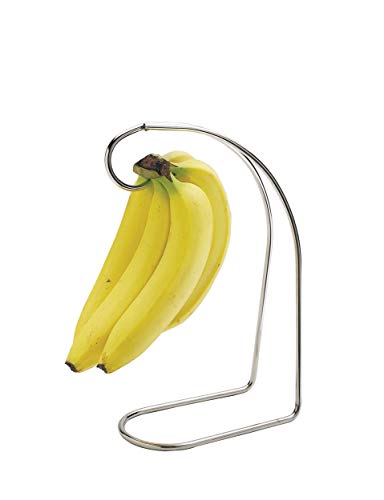 KitchenCraft Bananenständer, verchromtes Metall, Drahtsänder, 11 cm x 9,5 cm, Silber