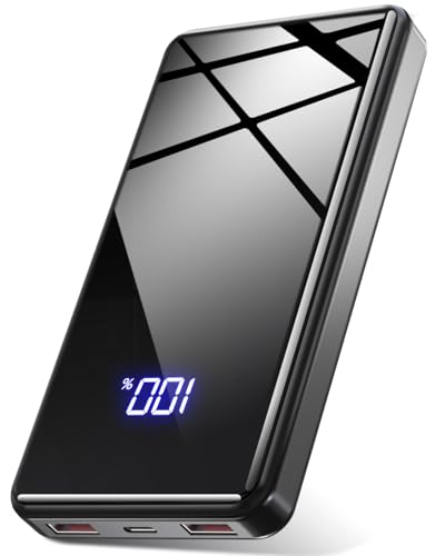Power Bank, 20000mAh Powerbank 22,5W (USB-C Input & Output), PD 3.0 QC 4.0 Externer Handyakkus mit Taschenlampe, Kompatibel mit iPhone 16 15 14 13 12 Galaxy