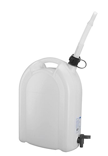 Enders® Wasserkanister 20l mit Ablasshahn und Auslaufrohr, Wasserbehälter für Trinkwasser, lebensmittelecht, mit Handgriff #7453