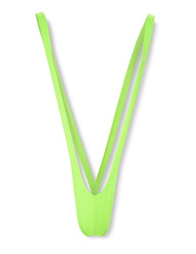 Herrenbadeanzug Mankini Scherzartikel Junggesellenabschied Erotik Schwimmen Swimming Pool, Grün,