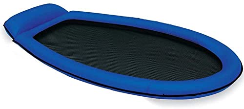 Auswahl: Intex Mesh Mat - Aufblasbare Luftmatratze Wasserhängematte Lounge Wasserliege mit Netz (Blau)