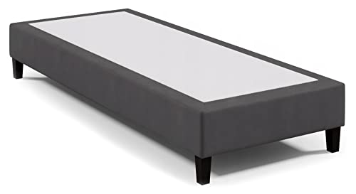 Best for Home Hotelbett Boxspringbett Bettgestell Boxspringgestell 90x200 cm Graphit Boxspring Rahmen ohne Matratze