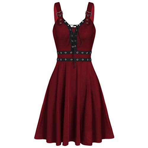 Angxiwan Verkaufsregal Tisch Sommerkleid für Damen Drucken Halbarm Shirtkleid Rundhals Hohe Taille Strandkleider Lange Midikleid Leinen Shirtkleid Ärmel Lässig Spitzenkleid Home Must Haves G