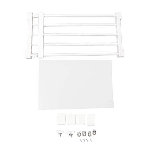Topyond Erweiterbar Regalteiler Teleskop,Schrank-Spannregal, Erweiterbares Lagerregal, Nagelfrei, Schrank-Organizer, Trennwand, Trennregale Für Kleiderschrank, Schrank, Küche, Badezimmer(50-80cm)