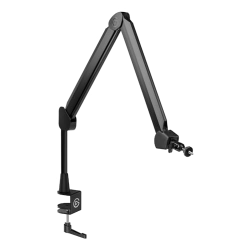 Elgato Wave Mic Arm - Streaming Boom mit Kabelkanälen für einen sauberen Arbeitsplatz, Tischklemme, ¼'-Adapter, voll einstellbar, ideal für Podcast, Streaming, Gaming, Home Office