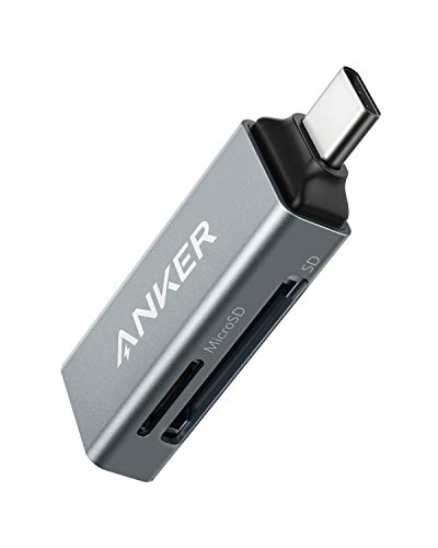 Anker 2-in-1 USB-C Speicherkartenleser für SDXC, SDHC, SD, MMC, RS-MMC, Mikro-SDXC, Mikro-SD, Mikro-SDHC und UHS-I Karten