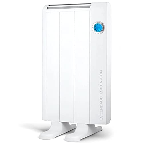 Ölradiator mit 3 Heizelementen mit hoher 500 W, Gehäuse aus Aluminium, Chrono-Digital-Thermostat, LCD-Display.